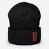 Baseball &God Orange Cuffed Beanie